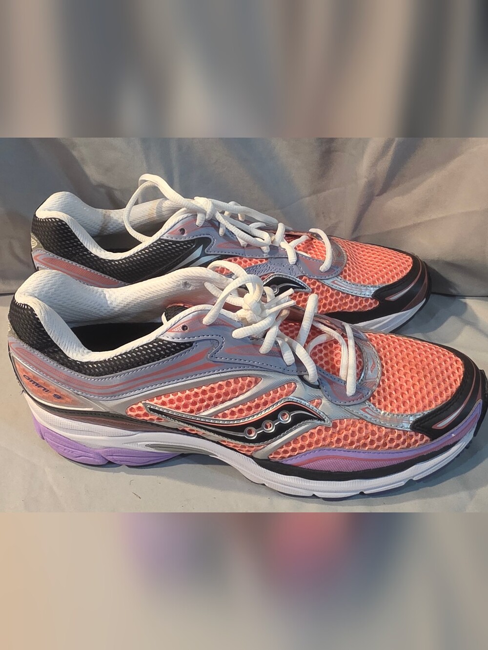 Saucony ProGrid Omni 9 Shoes Pink Purple  S70739-30 Men Size 13 NWOB